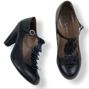 JEFFREY CAMPBELL Havana Last T-Strap frill heels